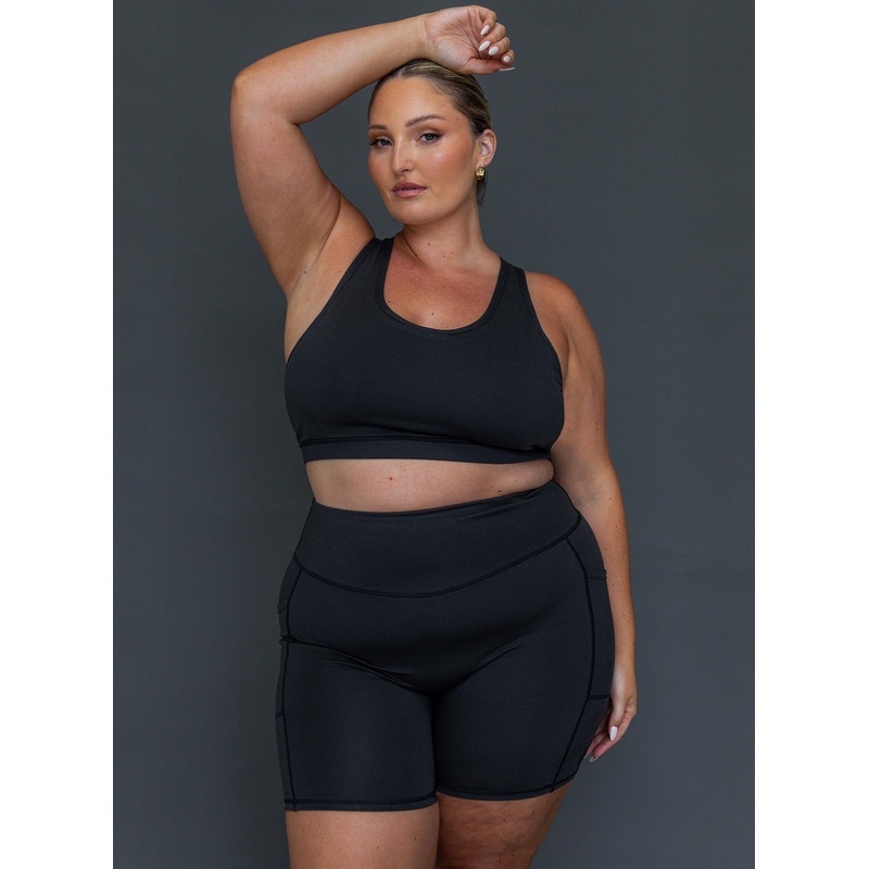 Conquer Activewear Shorts Black Curve