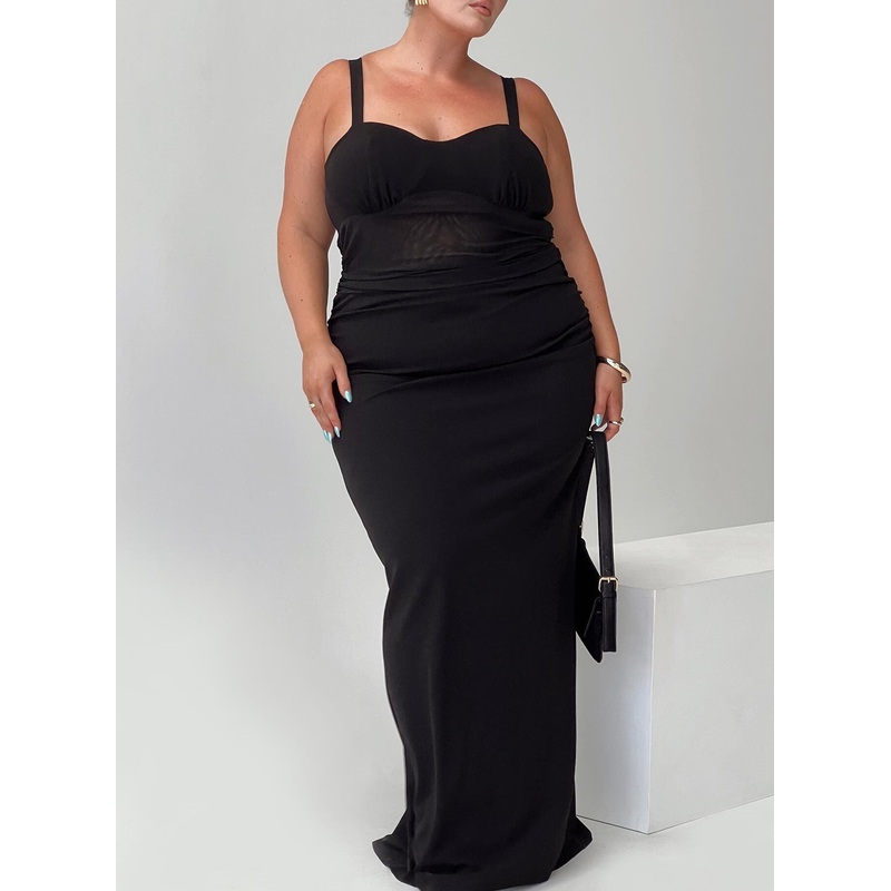 Mazzola Maxi Dress Black Curve