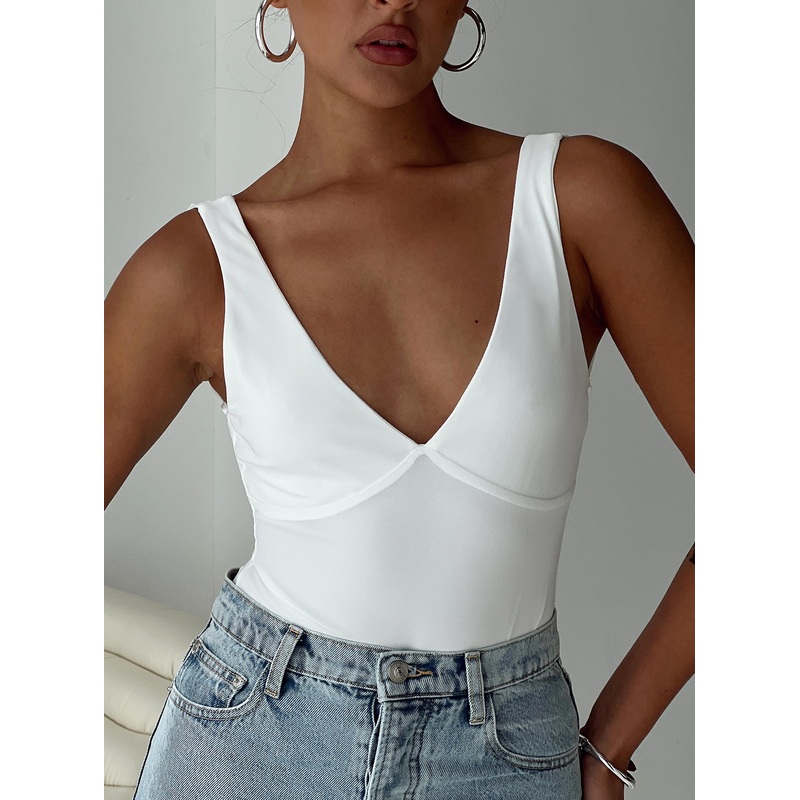 Nellie Bodysuit White