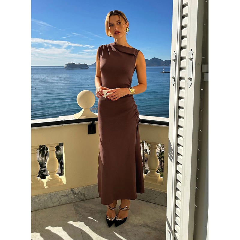 Original Sin Dress Midi Dress Chocolate