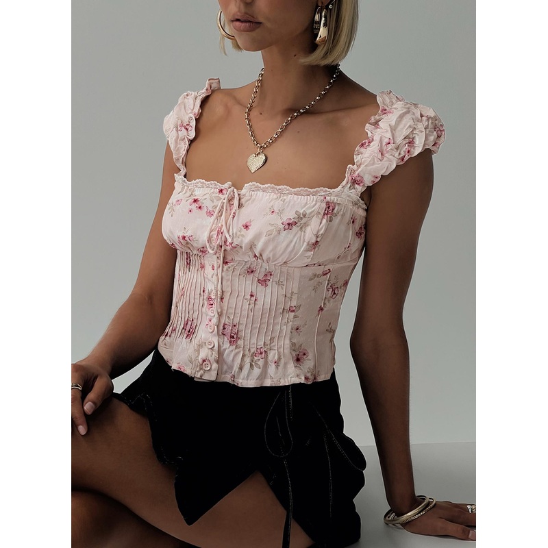 Rinza Top Pink Floral