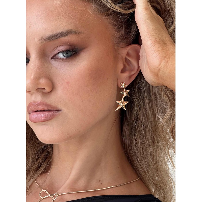 Starry Night Earrings Gold