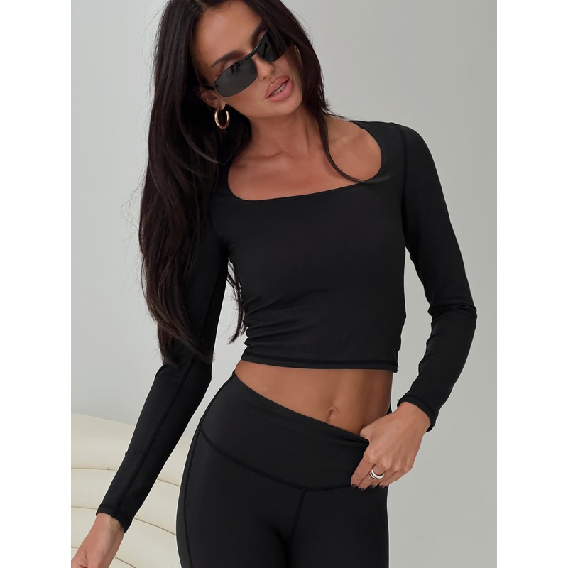 Thriving Activewear Top Black