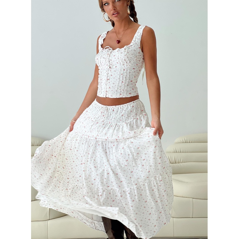 Traycie Corset Top White