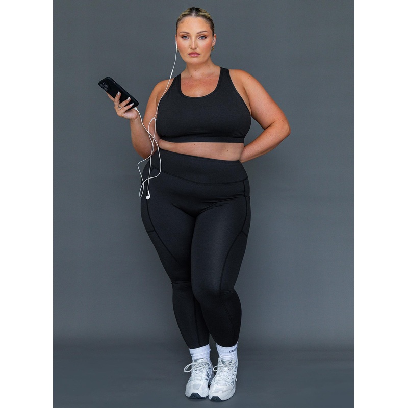 Unstoppable Activewear 7/8 Leggings Black Curve
