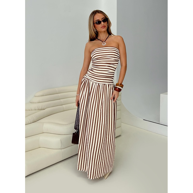 Adessa Strapless Maxi Dress Multi