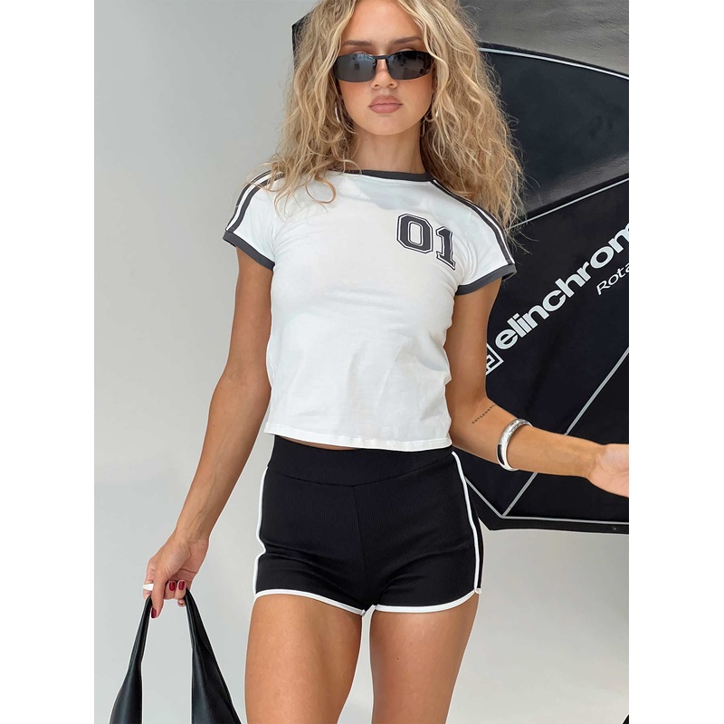 Bailey Contrast Shorts Black
