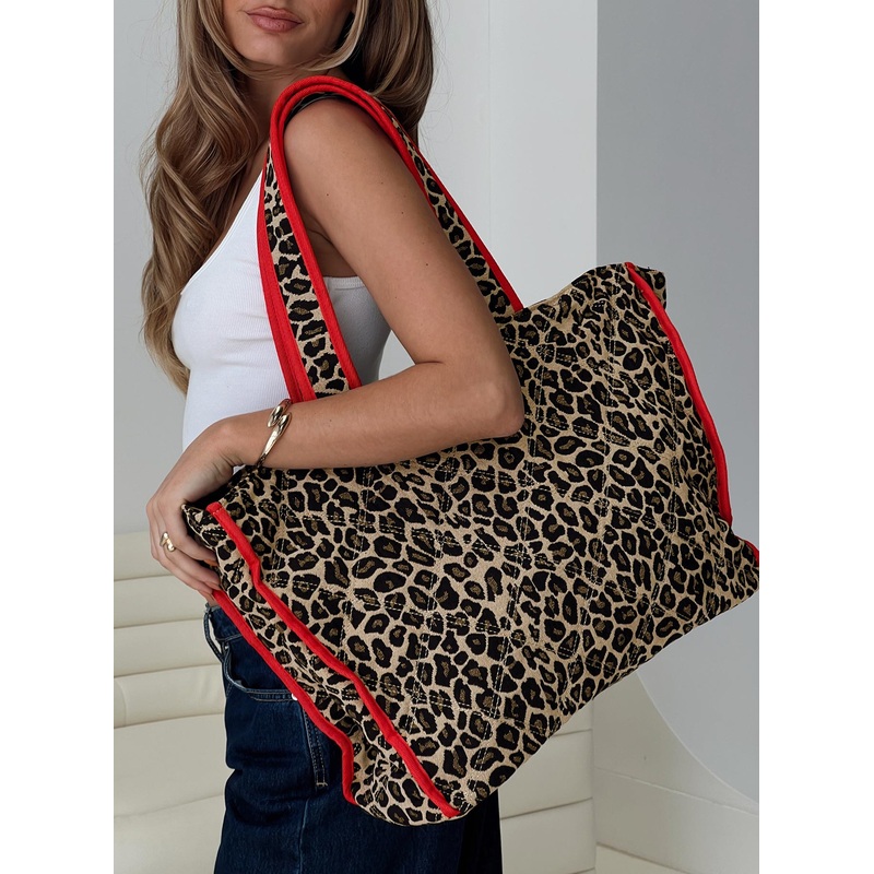 Jovie Tote Bag Leopard / Red