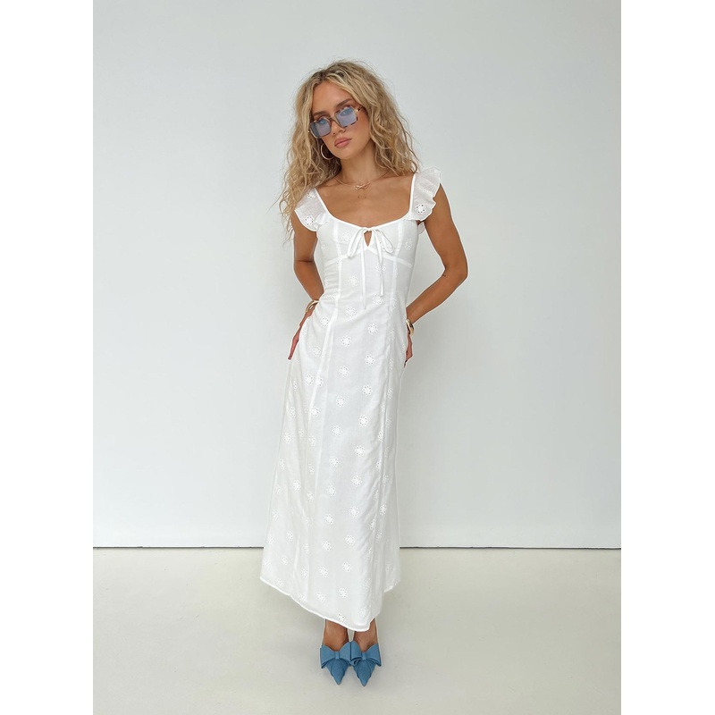Lombardi Maxi Dress White