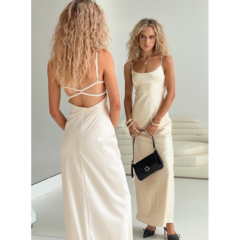 Ravia Maxi Dress Champagne