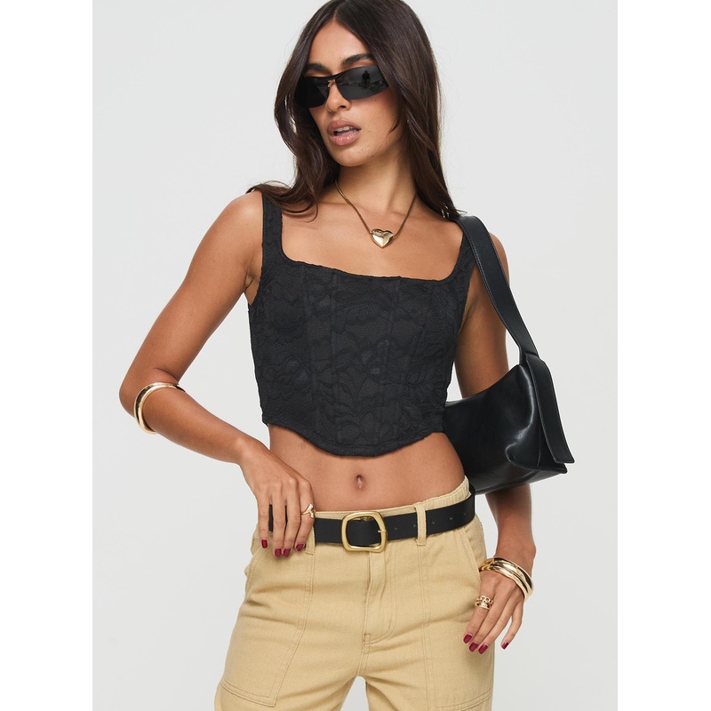 Bonney Corset Top Black