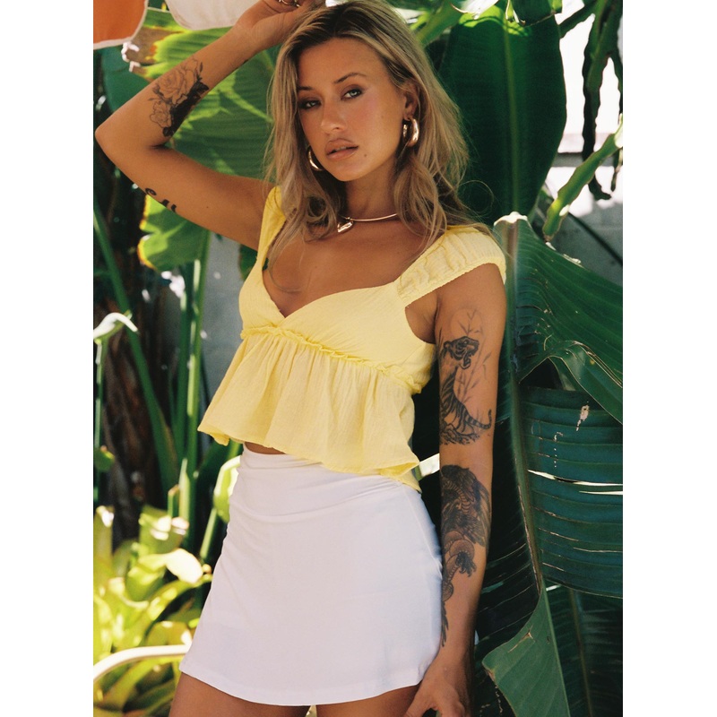Contardo Short Sleeve Top Yellow