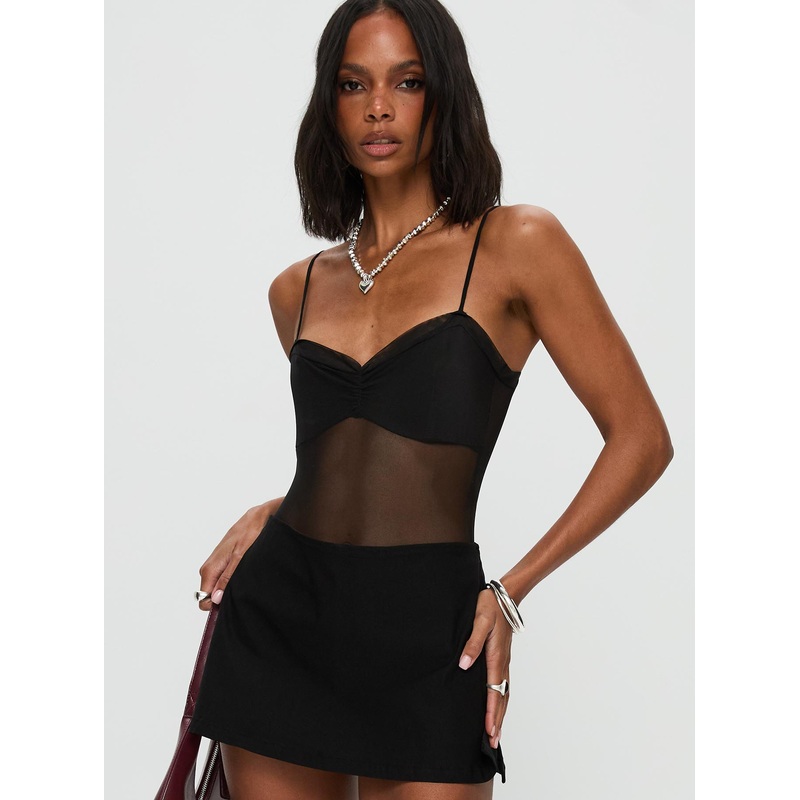 In The Club Bodysuit Black
