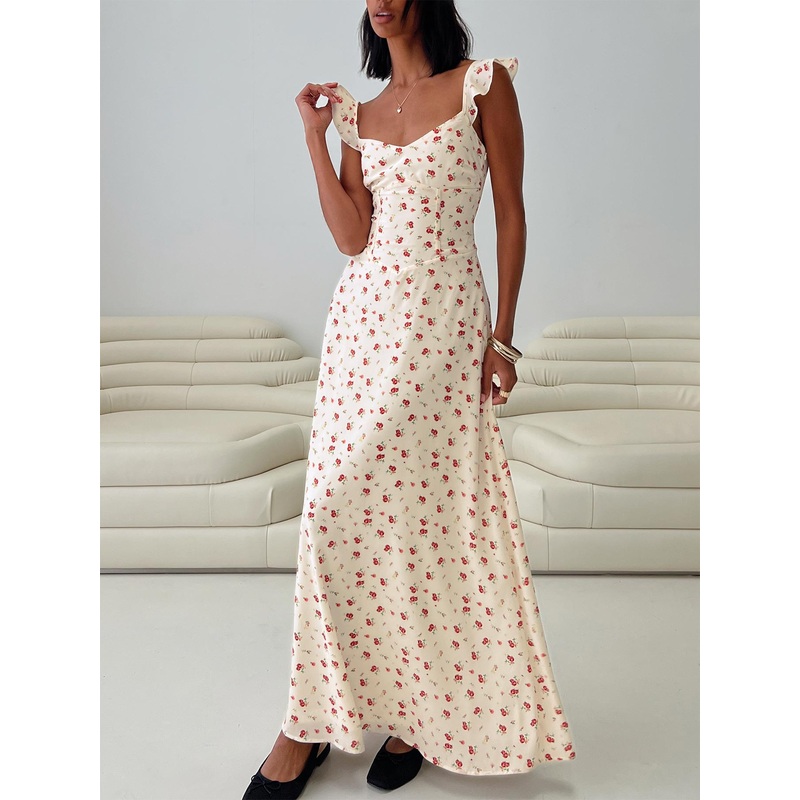 Maryana Maxi Dress Cream / Multi