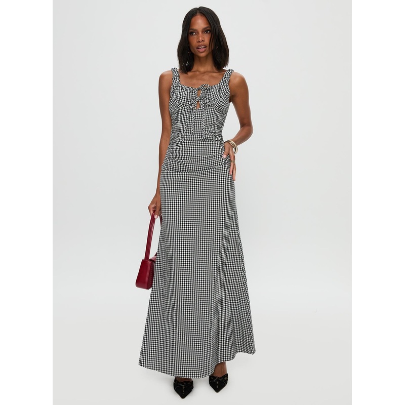 Roundtrip Maxi Dress Black / White