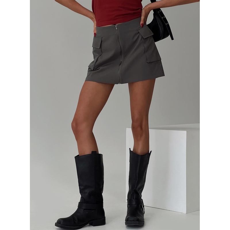 Pacheco Cargo Mini Skirt Charcoal
