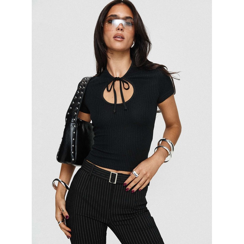 Teardrops Top Black
