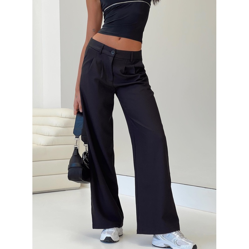 Archie Low Rise Pants Black Tall