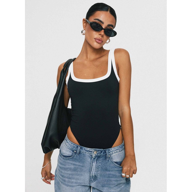 Astrea Bodysuit Black / White
