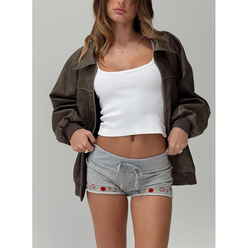 Carra Short Grey Marle