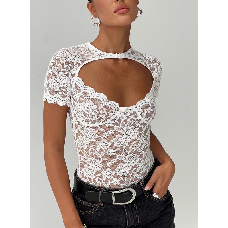 Giallo Bodysuit White