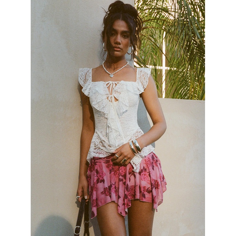 Perezie Mini Skirt Pink