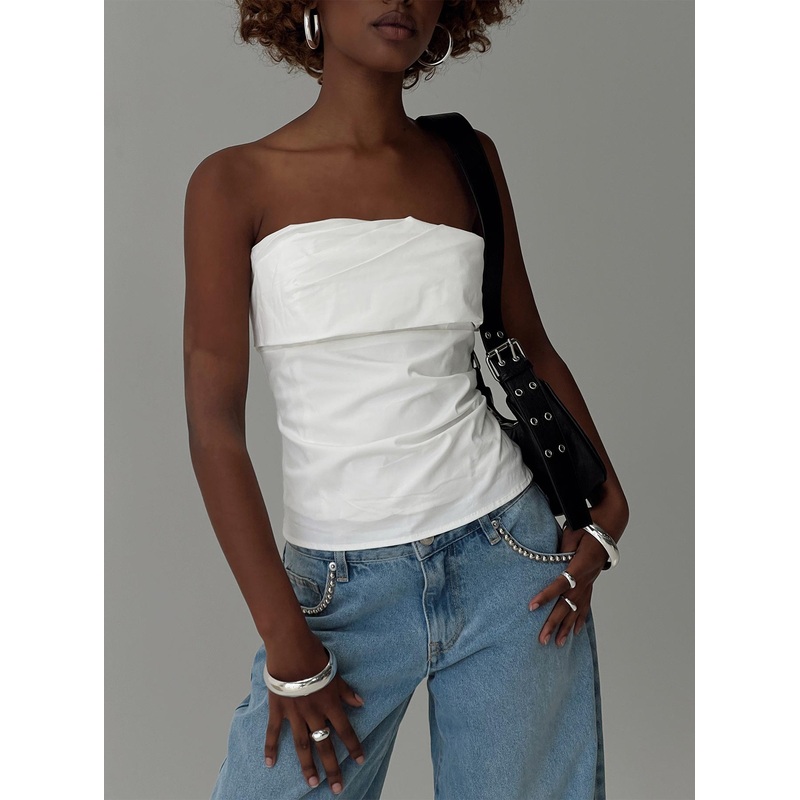 Xandria Strapless Top White