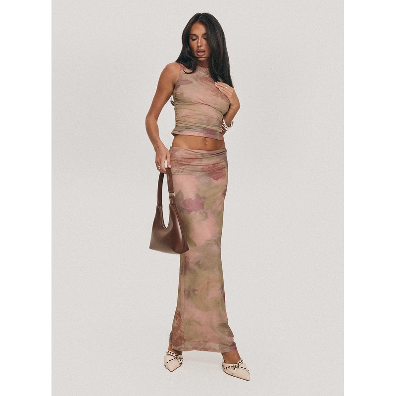Cascadia Maxi Skirt Purple Multi