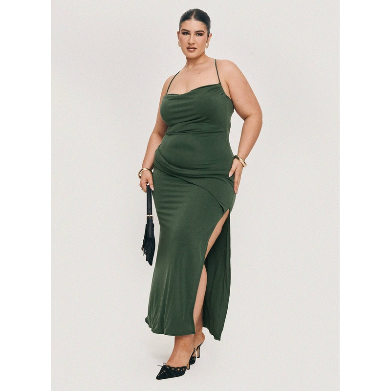 Marchesi Maxi Dress Green Curve
