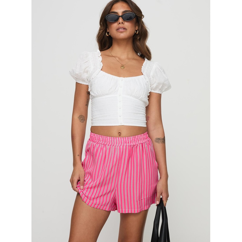 Miragea Shorts Hot Pink Stripe