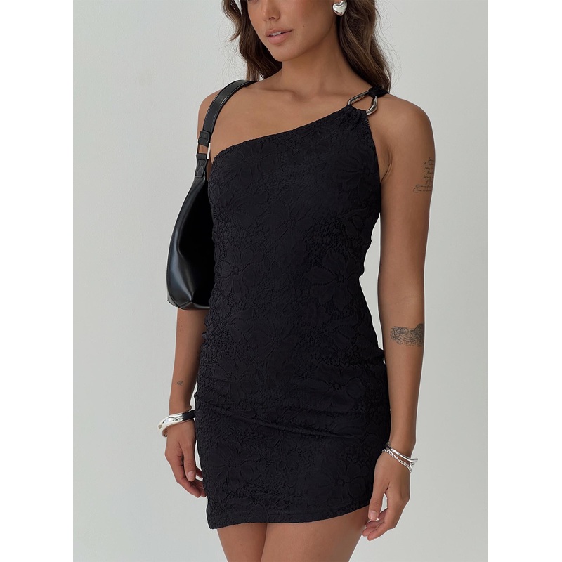 Toomba Lace Mini Dress Black