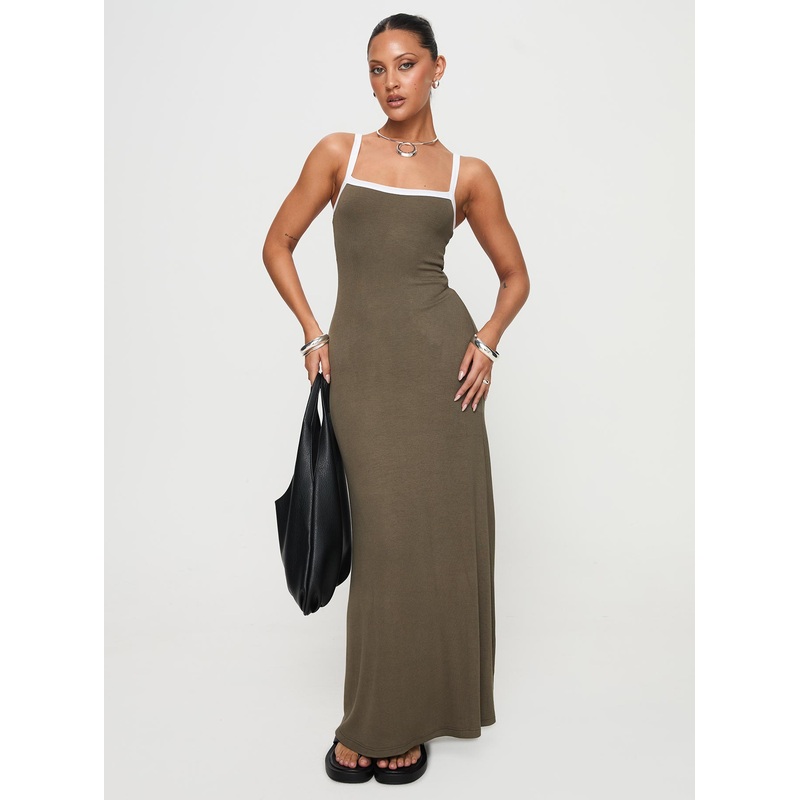 Austrina Maxi Dress Olive