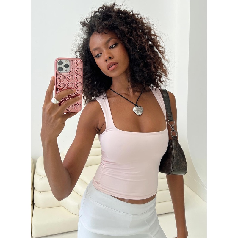 Back In Time Top Pink