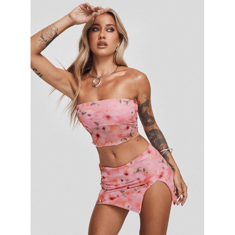 Corella Set Digital Pink Floral