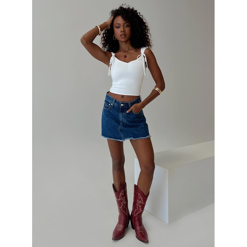 Crystal Bay Skort Mid Wash