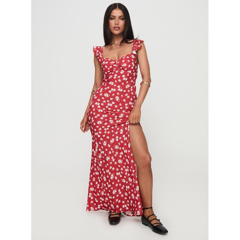 Barnadete Maxi Dress Red