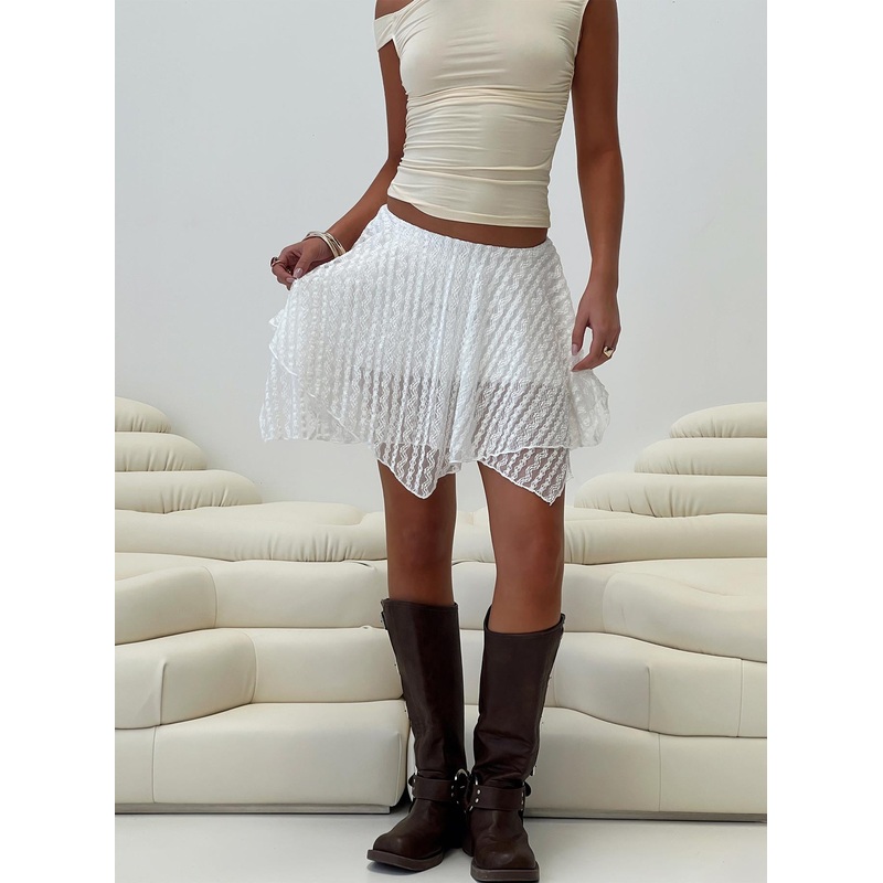 Blossomia Mini Skirt White