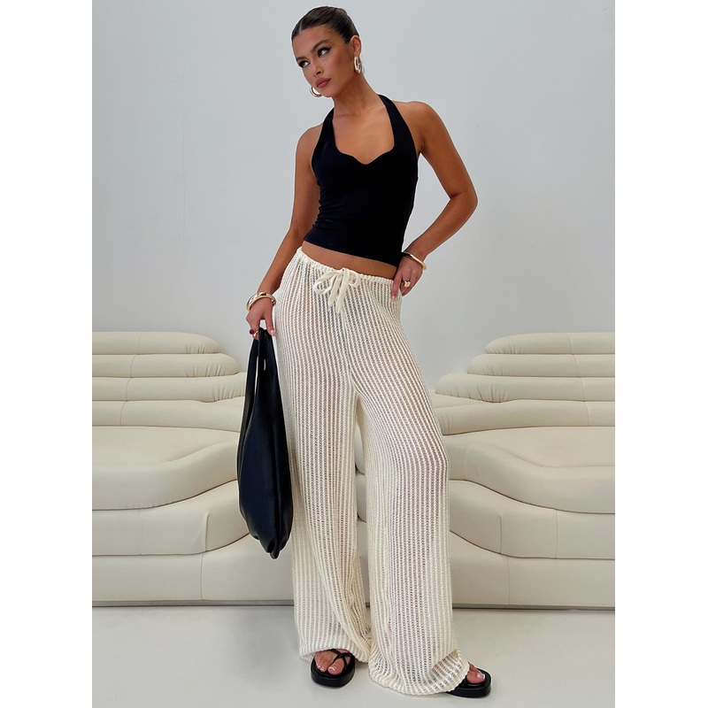 Darcie Knit Pants Beige