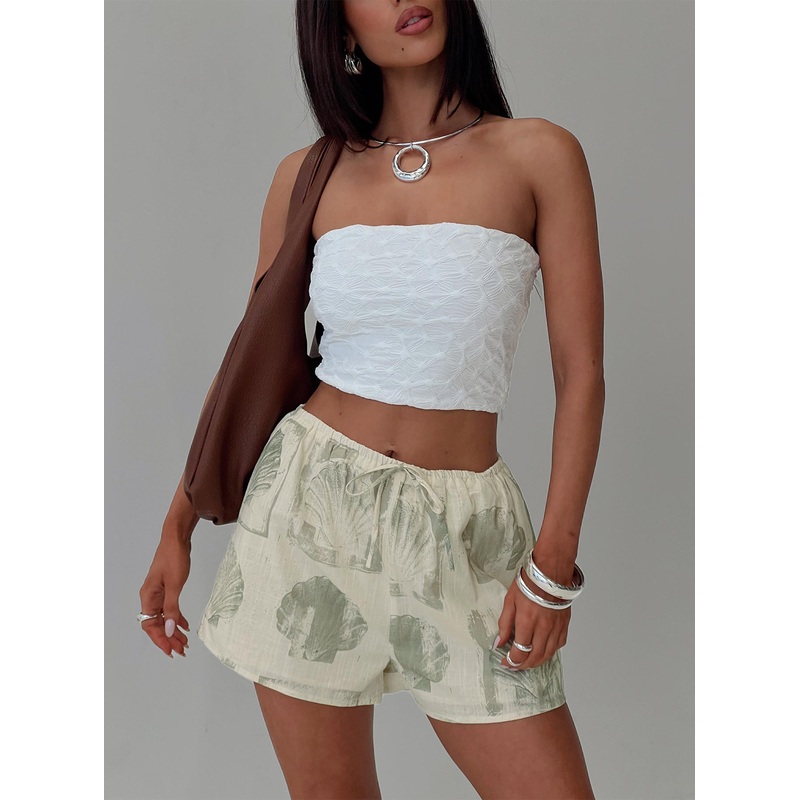 Heylee Shorts Beige / Green