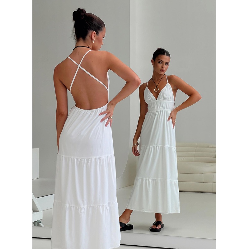 Mckew Maxi Dress White