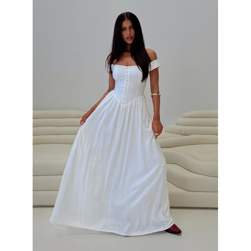 Romantic Maxi Dress White