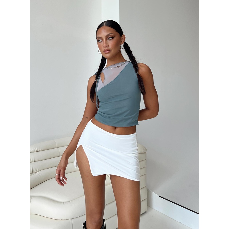 Bold Move Mini Skirt White Low Impact
