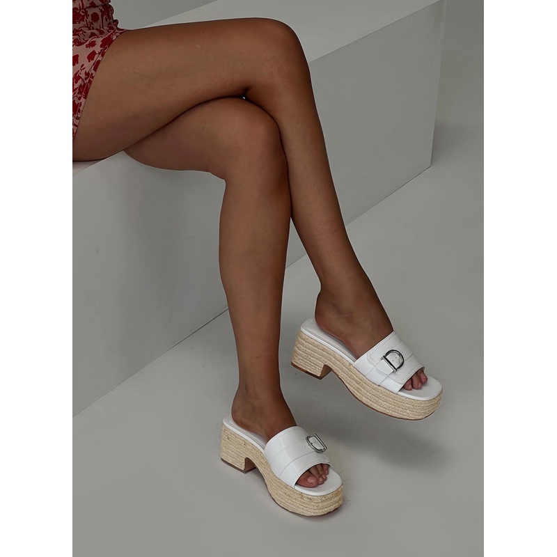 Brook Heels White