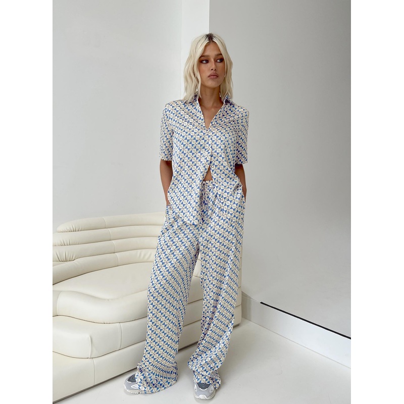 Golda Pant Blues Geo