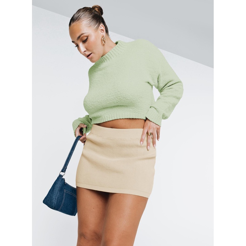 Lorentz Mini Skirt Beige