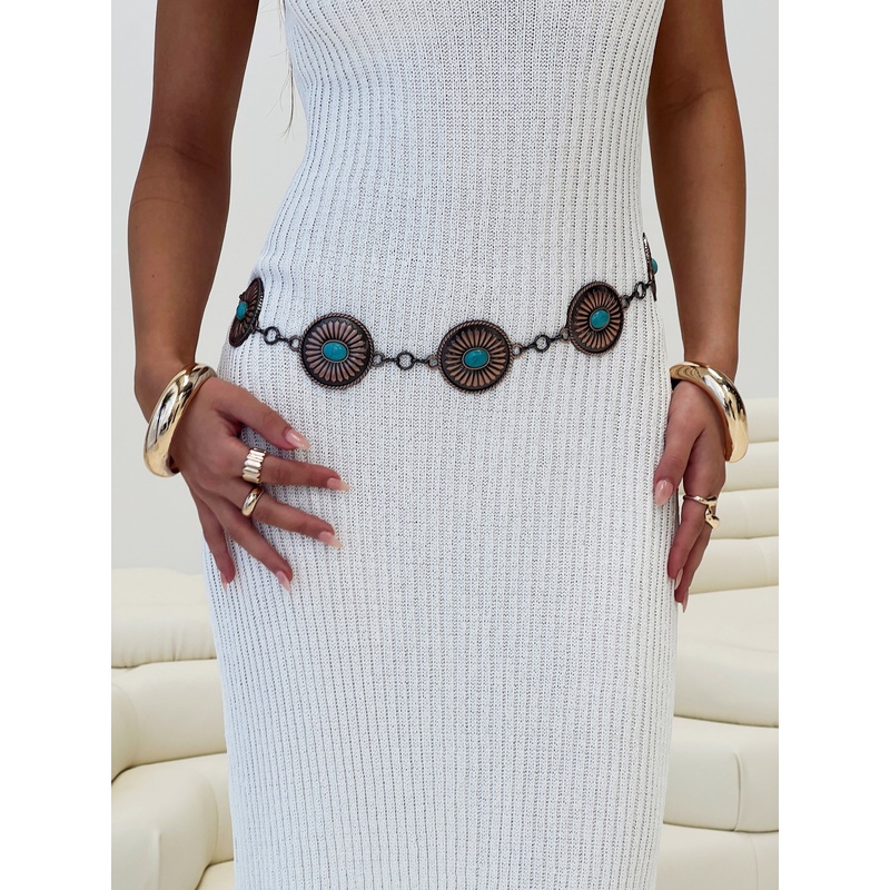 Alfredo Chunky Chain Belt Multi