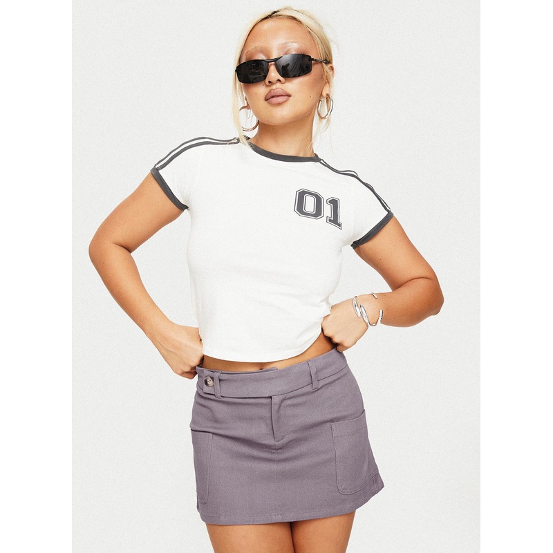 Brinnley Mini Skirt Grey