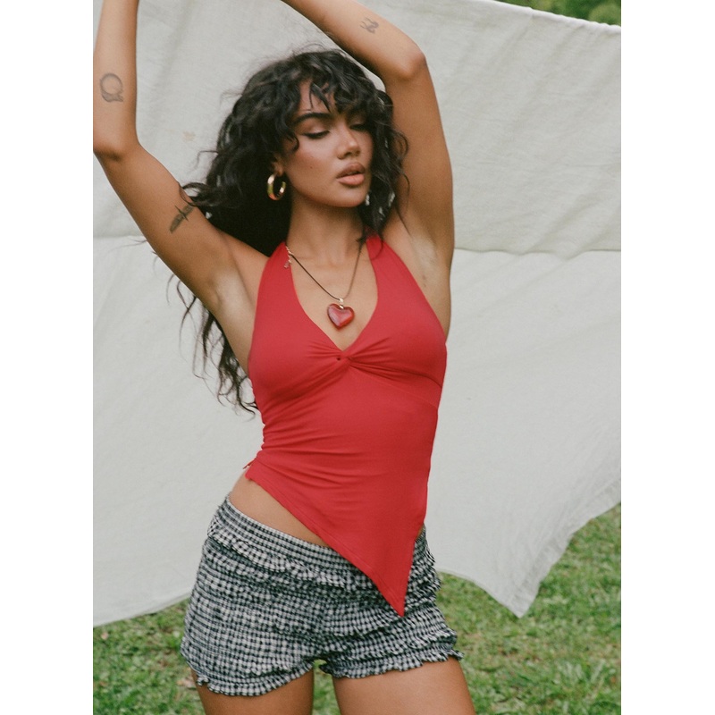 Chilli Halter Top Red