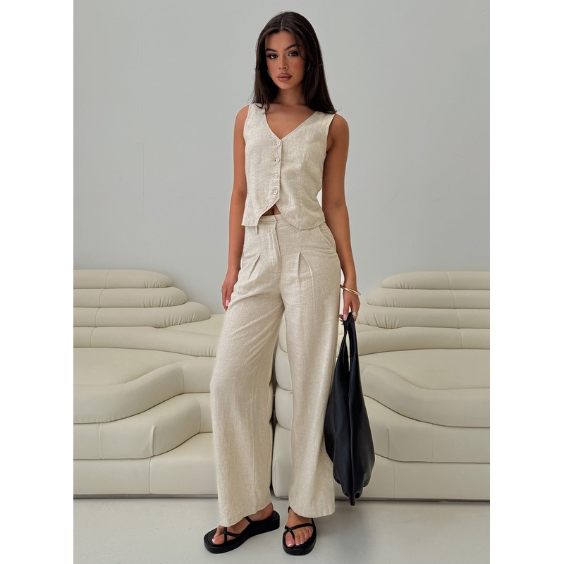 Sofi Vest Top Beige