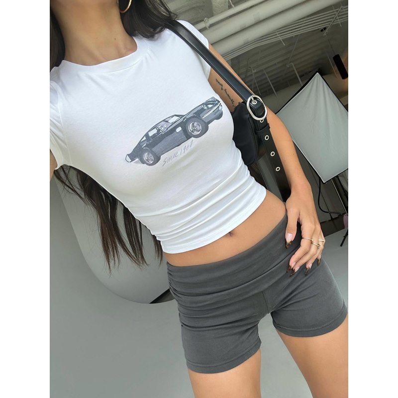 Take Me Out Shorts Slate